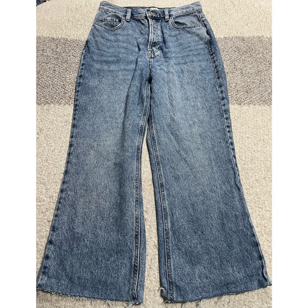 Pacsun High Rise Bootcut Cropped Jeans Womens 28 (28x22 actual measurement) Blue